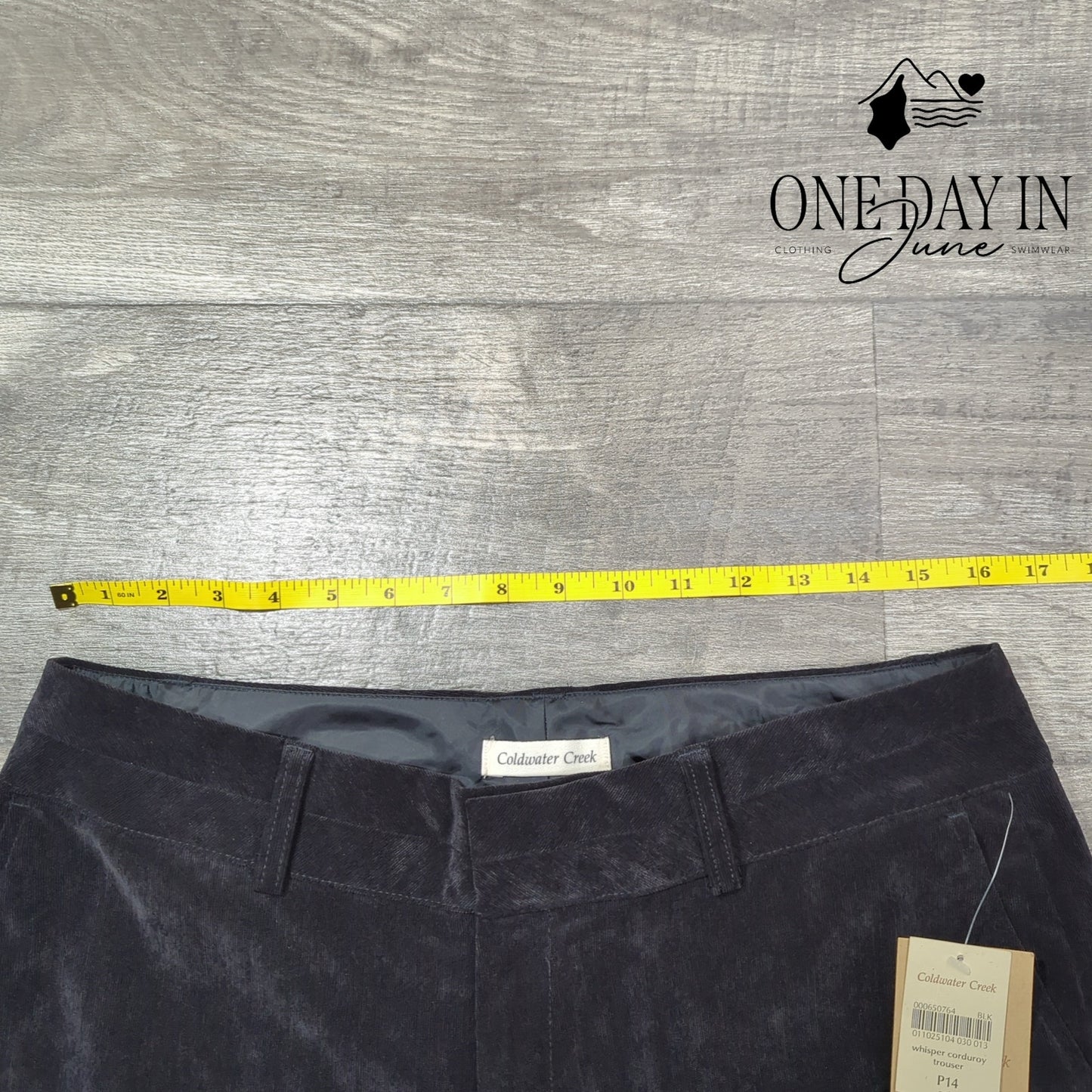 Coldwater Creek Petite Whisper Corduroy Bootcut Trouser Pants Size 14P