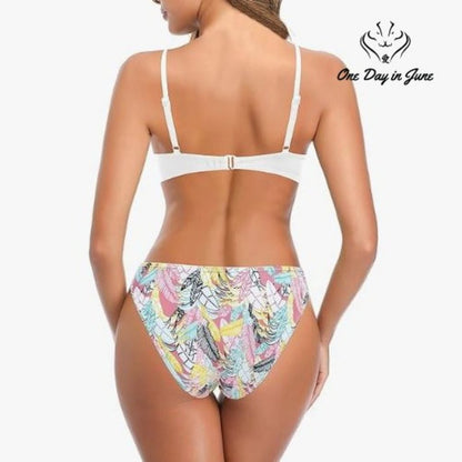 Shekini Keyhole Bikini Swimsuit Size S