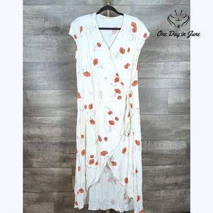 a.n.a Short Sleeve Tie Summer Dress Size L