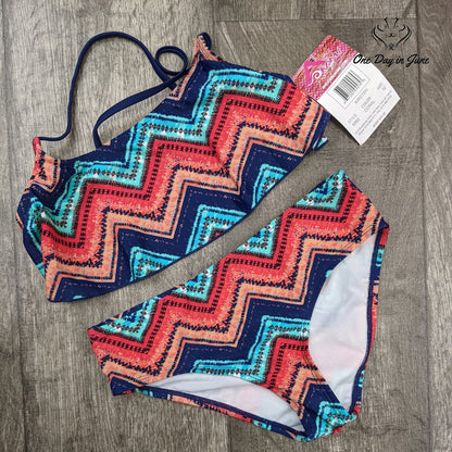 Kanu Surf Alania Flounce Bikini Swimsuit Size 12