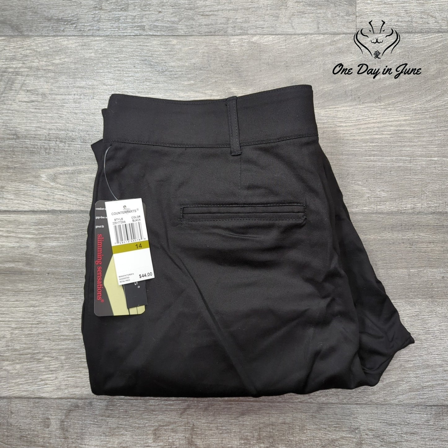 Counterparts Slimming Sensations Cropped Pants Size 14