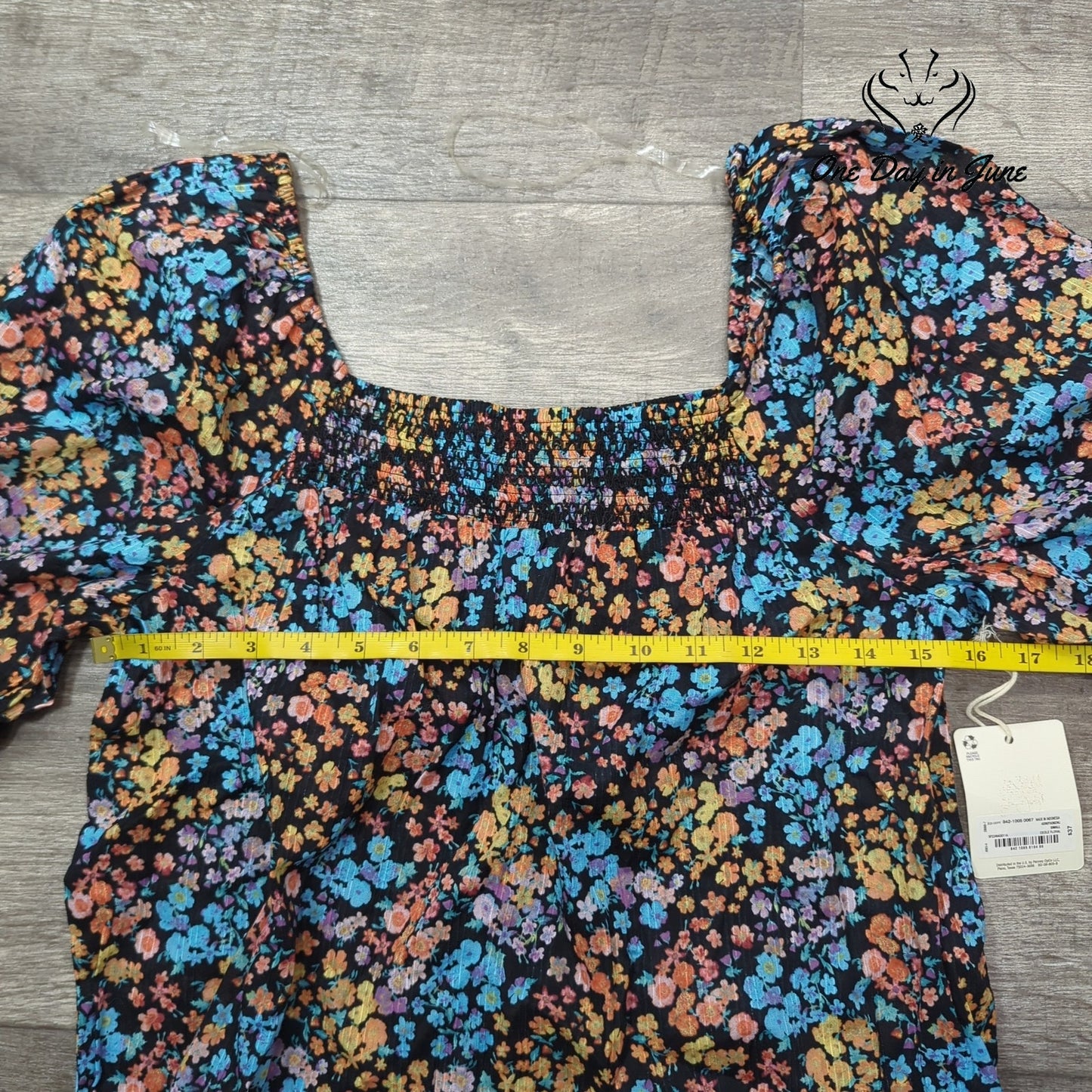 a.n.a Cecile Floral Top Size S