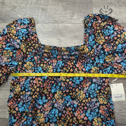 a.n.a Cecile Floral Top Size S