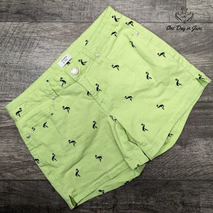 crown & ivy Flamingo Shorts Size 4