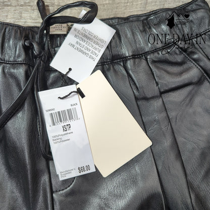 Industry Faux Leather Drawstring Pants Size XS