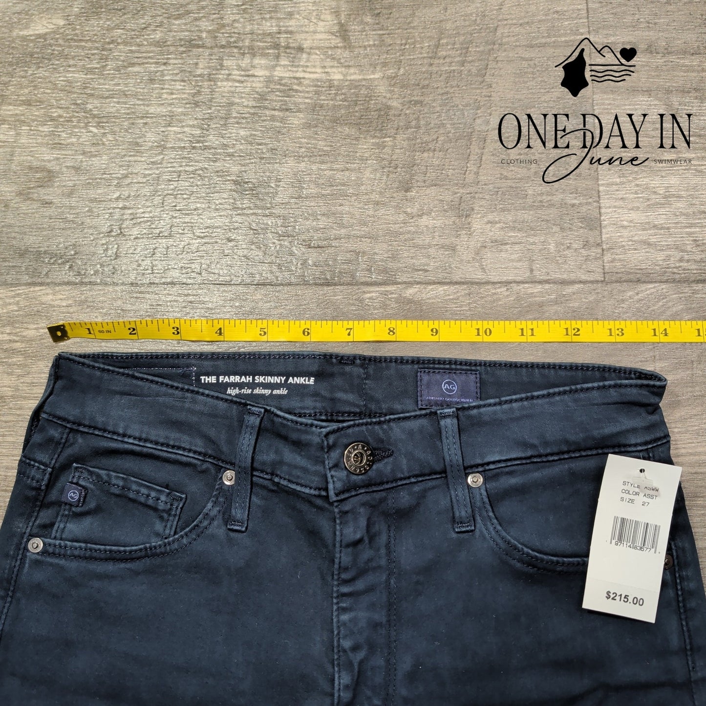 AG Adriano Goldschmied Farrah Skinny Ankle Jeans High Rise NWT $215 Size 4 (27)