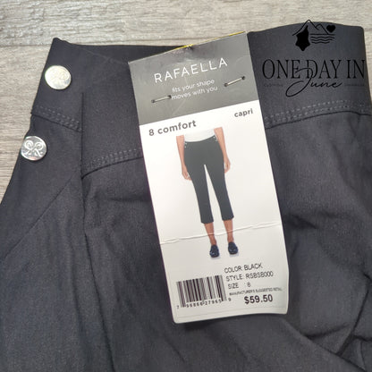 Rafaella Pull on Capri Pants Size 8