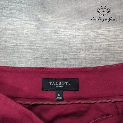 Talbots Button Accent Mini Skirt Size 2P