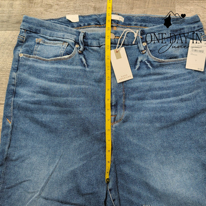 Good American Good Waist Crop High Rise Skinny Jeans Indigo NWT Size 20