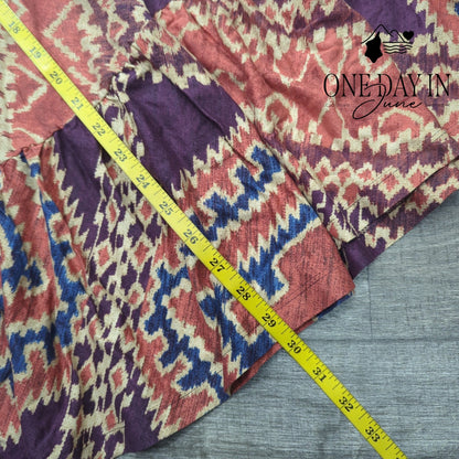 Chaps Pull On Midi Skirt Size L