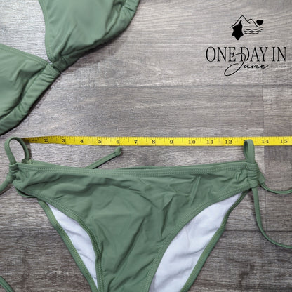 CharmLeaks Tie Side Halter Bikini Swimsuit Size S