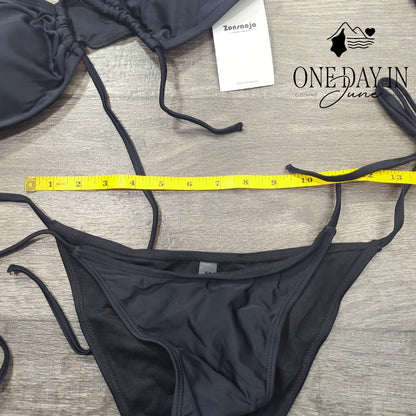 Zonsaoja Keyhole Tie Side Bikini Swimsuit Size M