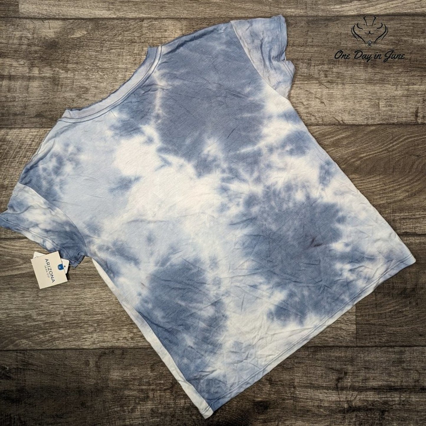Arizona Jean Co. Juniors Tie Dye Short Sleeve Tee Shirt Size S