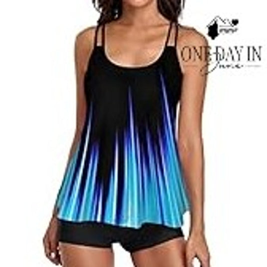 Zando Boyshort Tankini Swimsuit Size 2XL