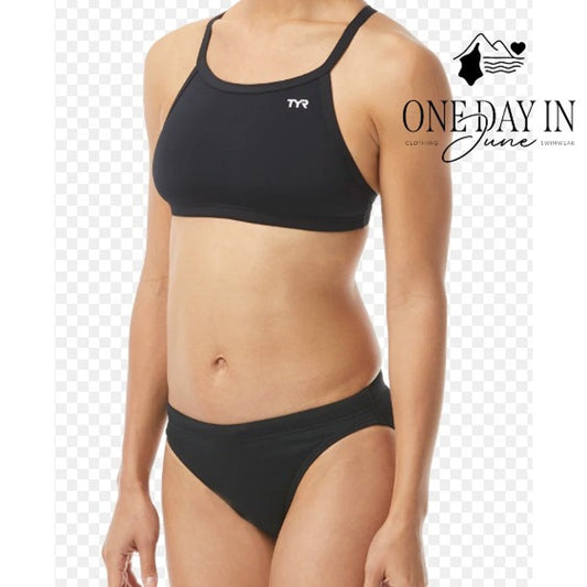 TYR Durafast Crop Training Bikini Swimsuit Size M