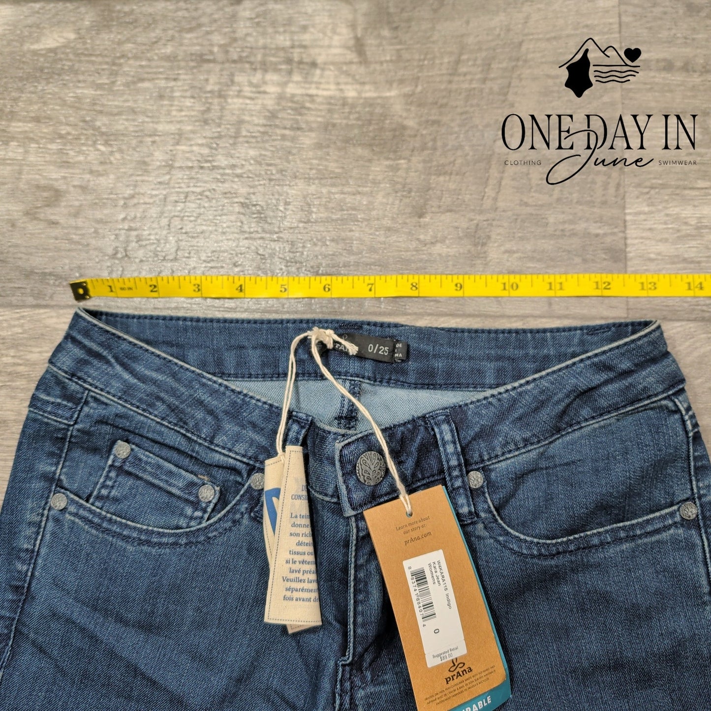 PrAna Low Rise Kara Straight Leg Jeans Size 0