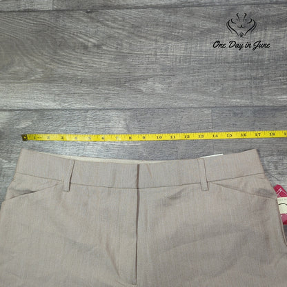 Kim Rogers Fit Solutions Comfort Waist Dress Pants Beige Tan NWT Size 14