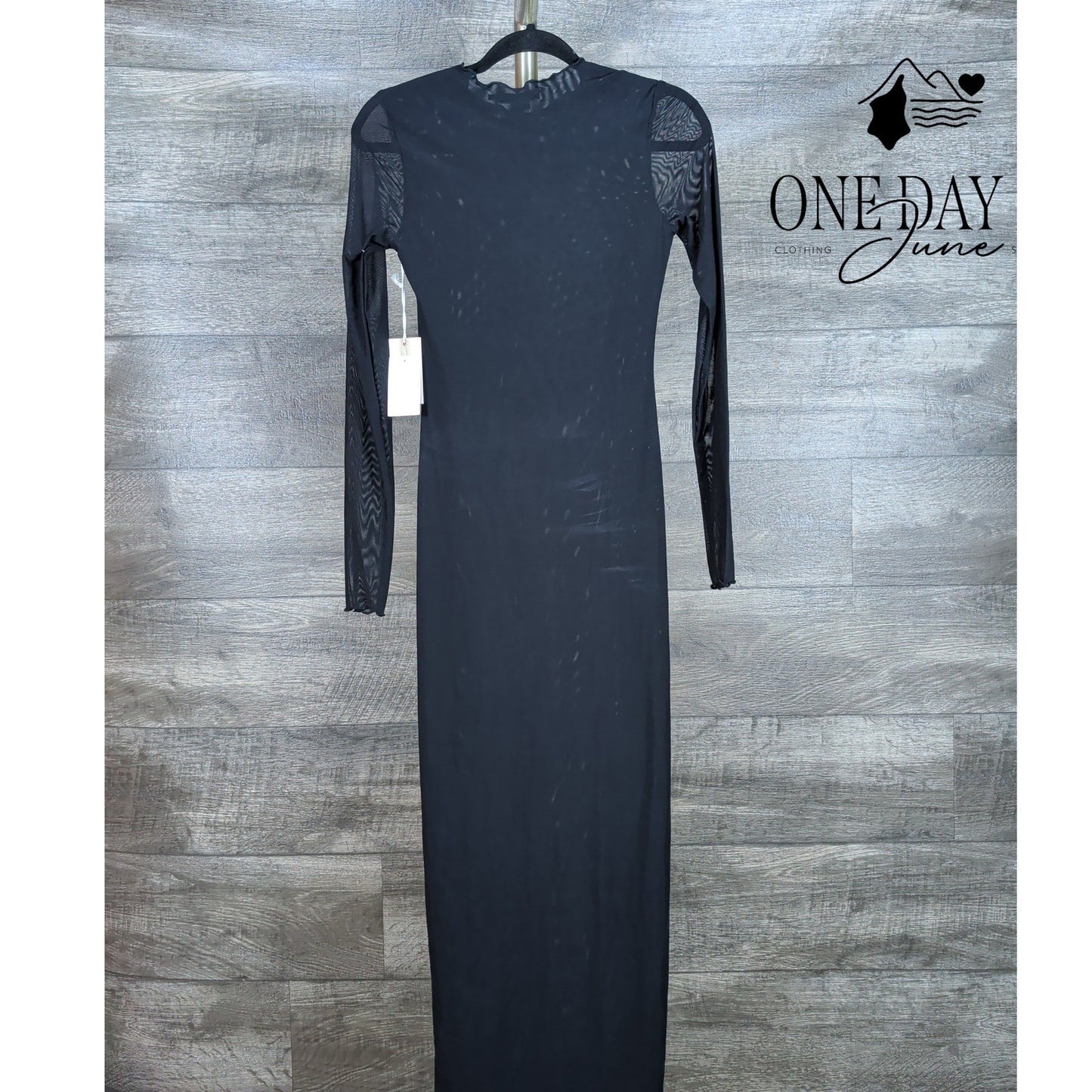 Good American Long Sleeve Bodycon Maxi Dress Size XS