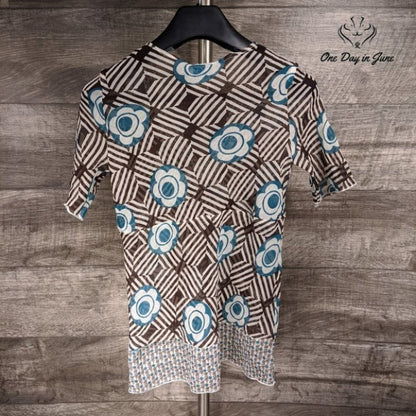 MKM Designs Sheer Short Sleeve Top Size S