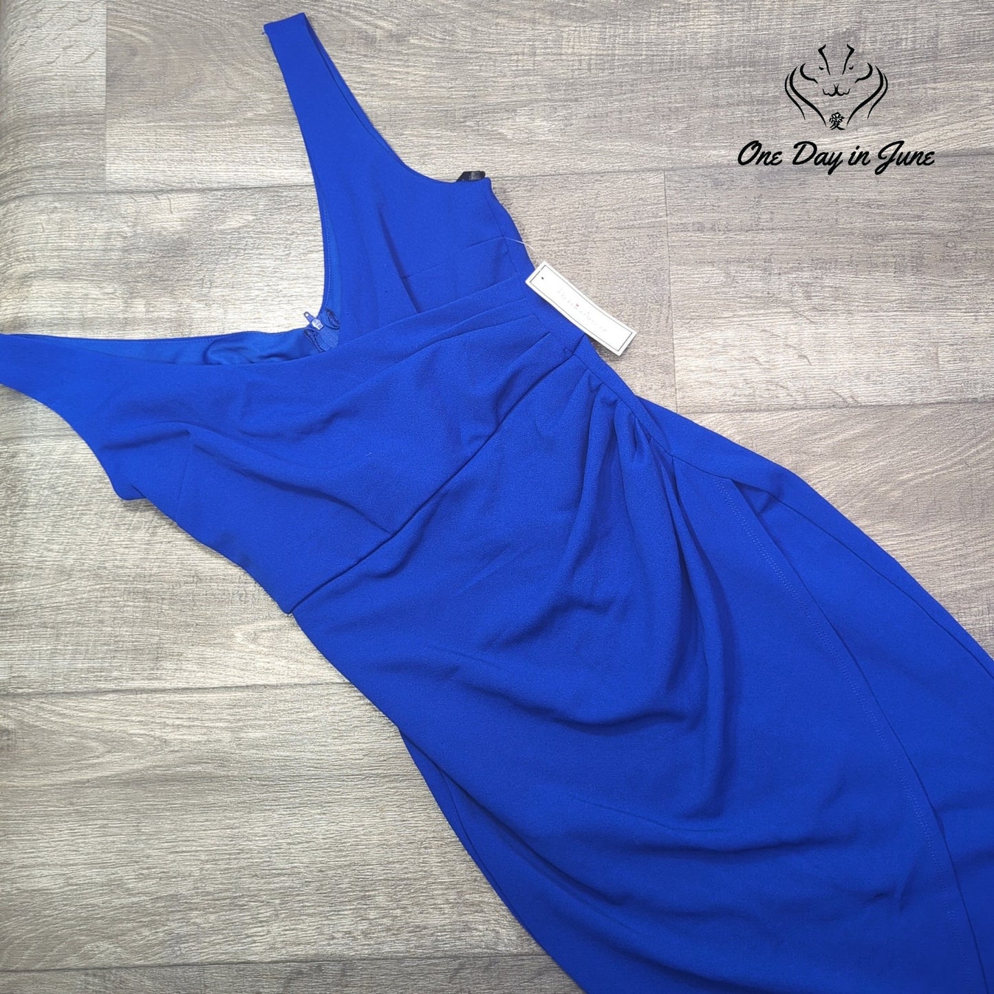 Premier Amour Cross Front Sleeveless Dress Size 6