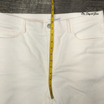 Loft Straight Leg Corduroy Pants Size 14