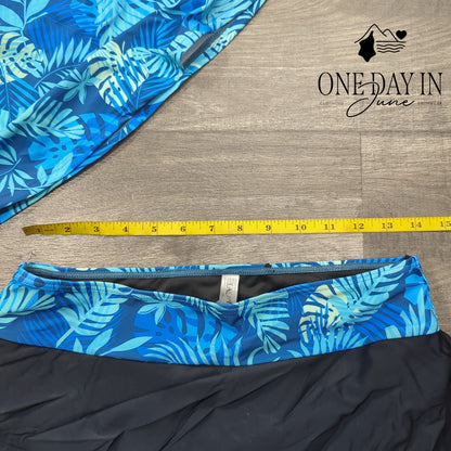 Talisea Skirted Twist Front Tankini Size M