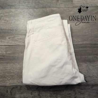 AG Adriano Goldschmied The Caden Tailored Trouser Pants White NWT Size 4 (27)