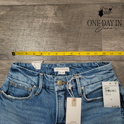 Good American Cropped Jeans Size 00 (24)