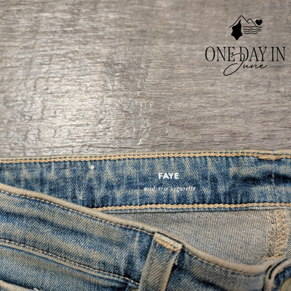 AG Adriano Goldschmied Faye Mid Rise Cigarette Jeans Blue NWT Size 4 (27)