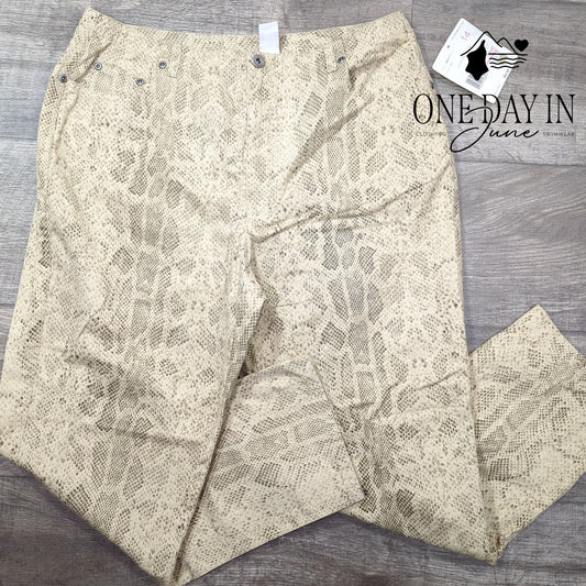 Liz Claiborne Animal Magnatism Straight Leg Pants Size 14