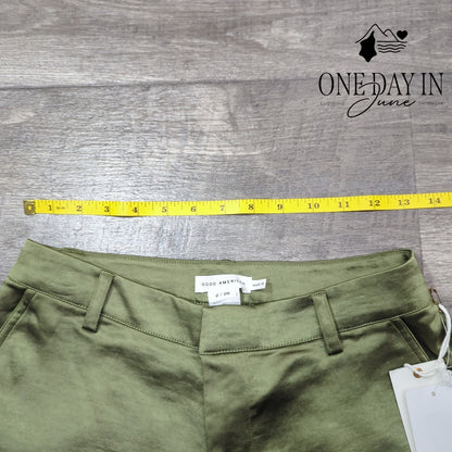 Good American Sateen Cargo Pants Size 2