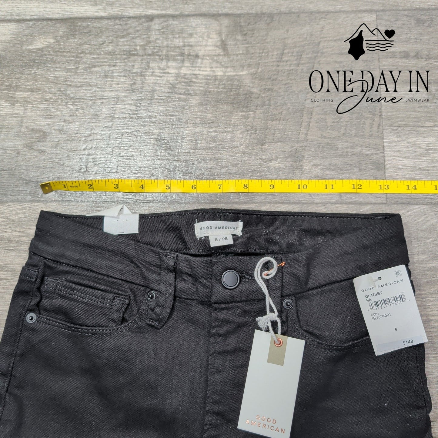 Good American Good Legs Skinny Jeans Black NWT MSRP $148 Size 6 (28)