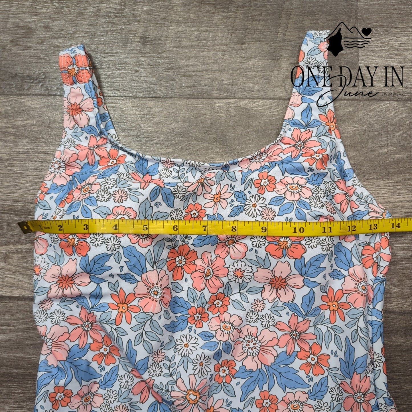 Eomenie Floral Skirted One Piece Swimsuit Size M