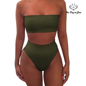 Pink Queen Cheeky High Waist Bikini Size S