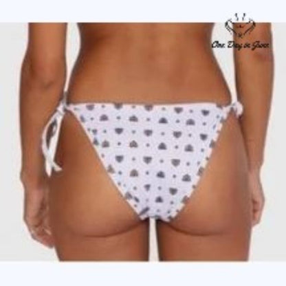 RVCA Foulard French Bikini Bottom Lavender Tie Side High Cut NWT Size XL