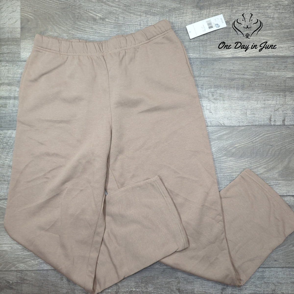 Rebecca Malone Comfort Waist Pull On Sweatpants Pine Bark Brown NWT Size L