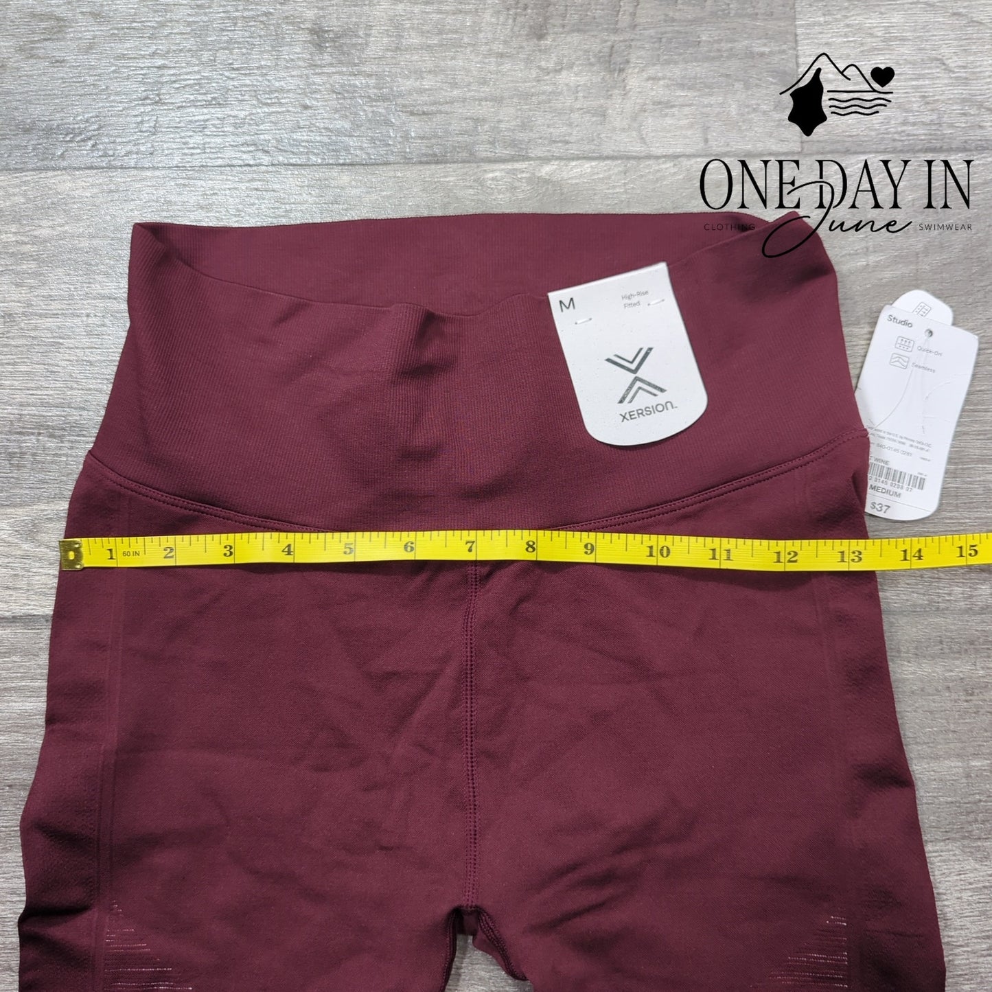 Xersion Port Wine Studio Capri Legging Size M