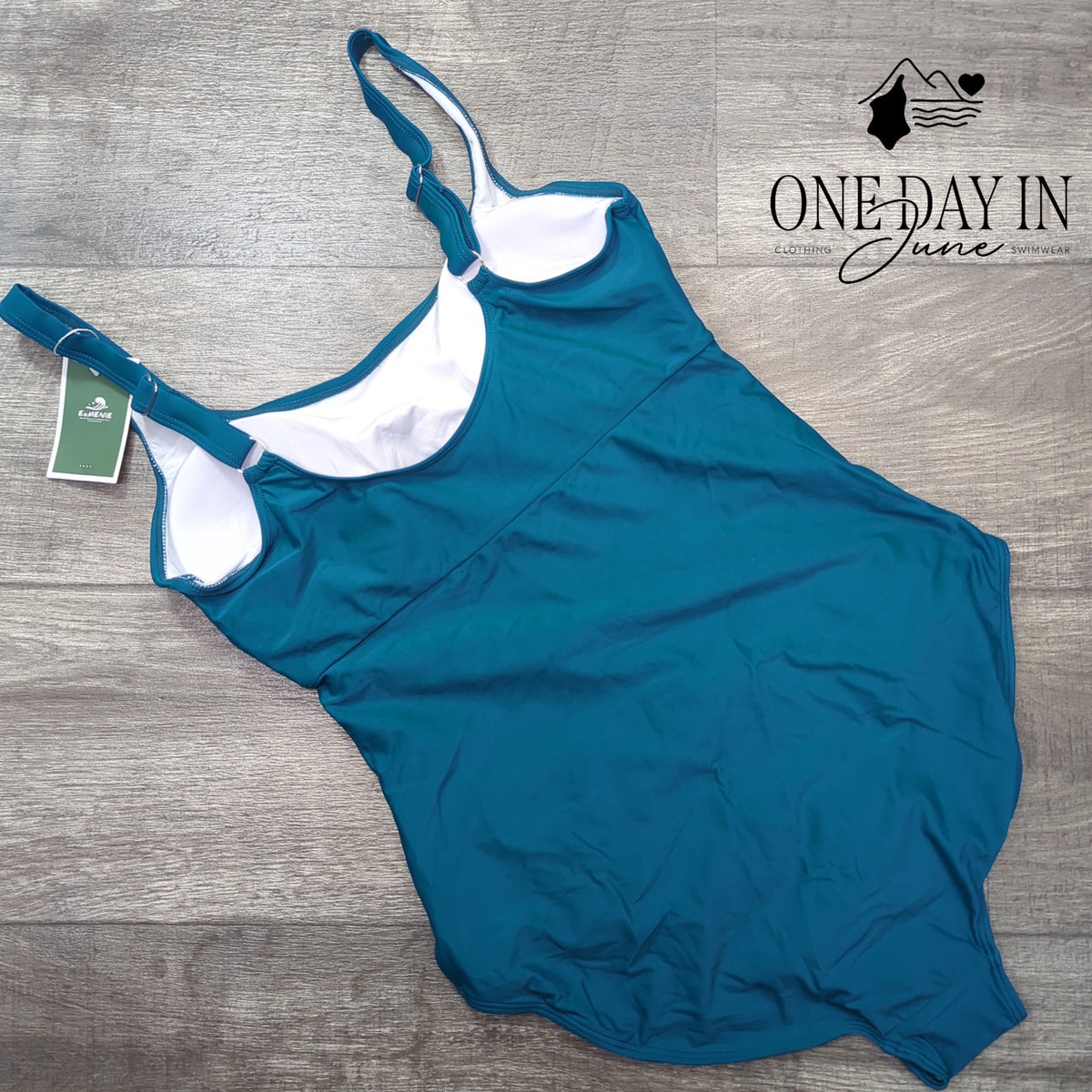 Eomenie Cutout Tie Front Ruched Tummy Control One Piece Swimsuit NWT Size XL