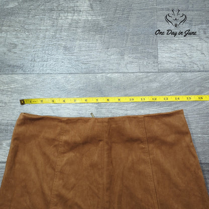Mi Ami Faux Suede Mini Skirt Size S