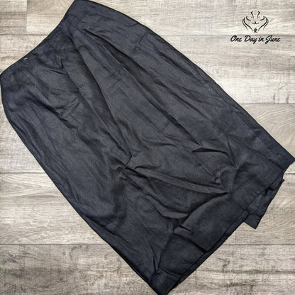 Valerie Stevens Petites Lined Linen Maxi Skirt Size 12