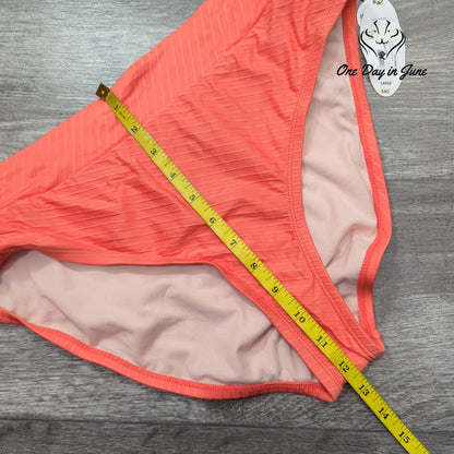 Mynah Medium Coverage Textured Bikini Bottom Size L