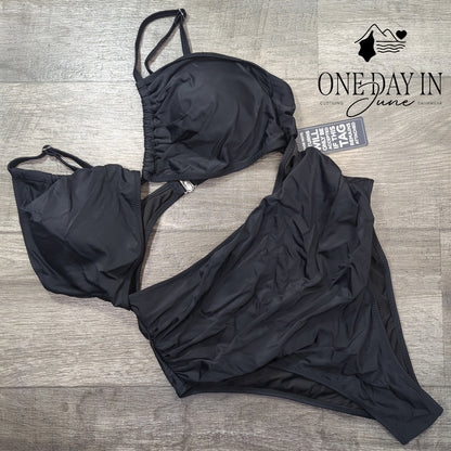 Blooming Jelly Cut Out One Piece Swimsuit Size XL