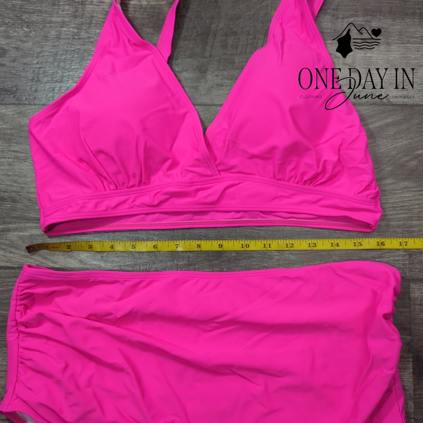 CharmLeaks High Waist Tummy Control Bikini Swimsuit Size XL