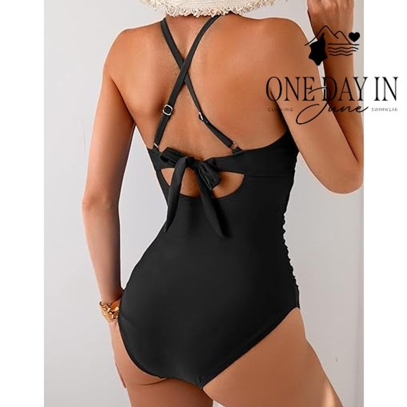 B2Prity Cross Front One Piece Swimsuit Size 2XL