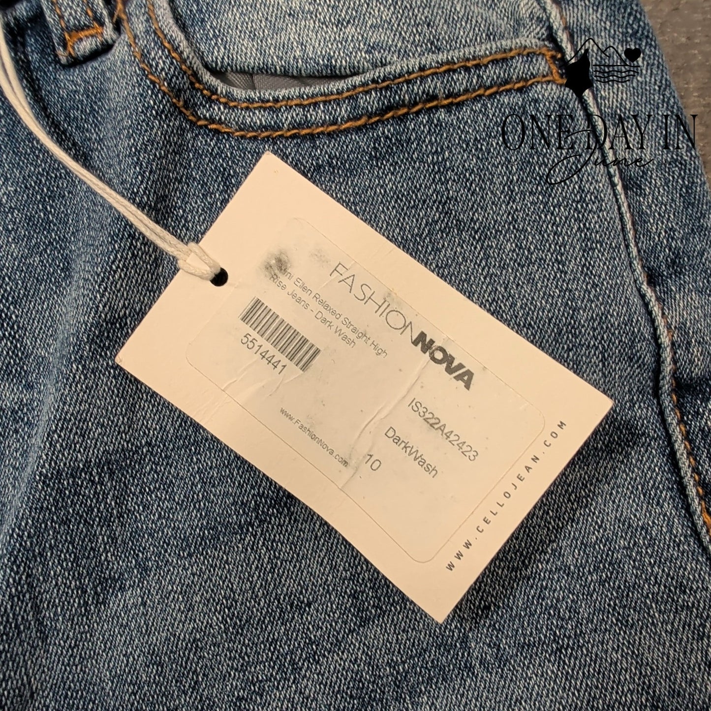 Cello Jeans Juniors High Rise Straight Leg Jeans Size 1