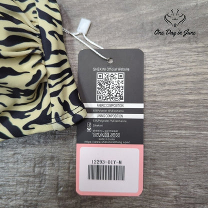 Shekini Halter U Ring Tie Back Bikini Swimsuit Size M