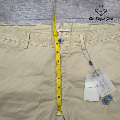 MNG Mango Mens Slim Fit Chino Pants Beige Khaki NWT Size 32
