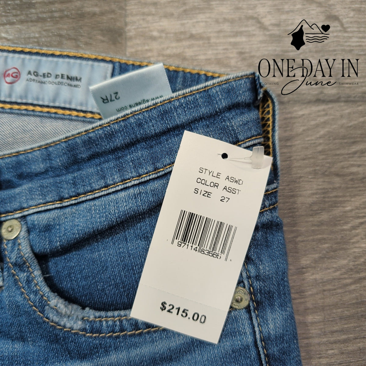 AG Adriano Goldschmied The Legging Ankle Super Skinny Jeans Blue NWT Size 4 (27)