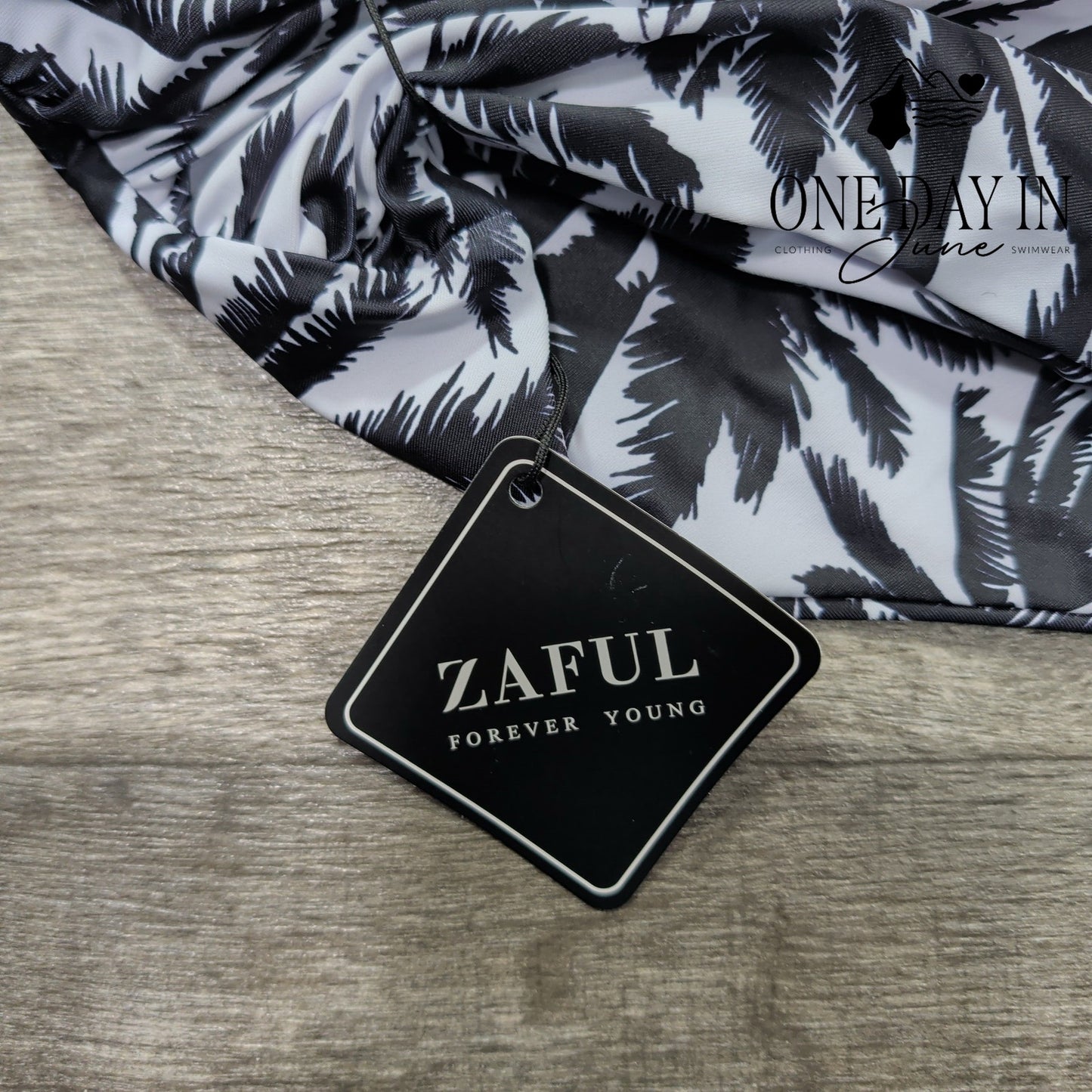 Zaful High Waist Tropical Bikini Bottom Size 2XL