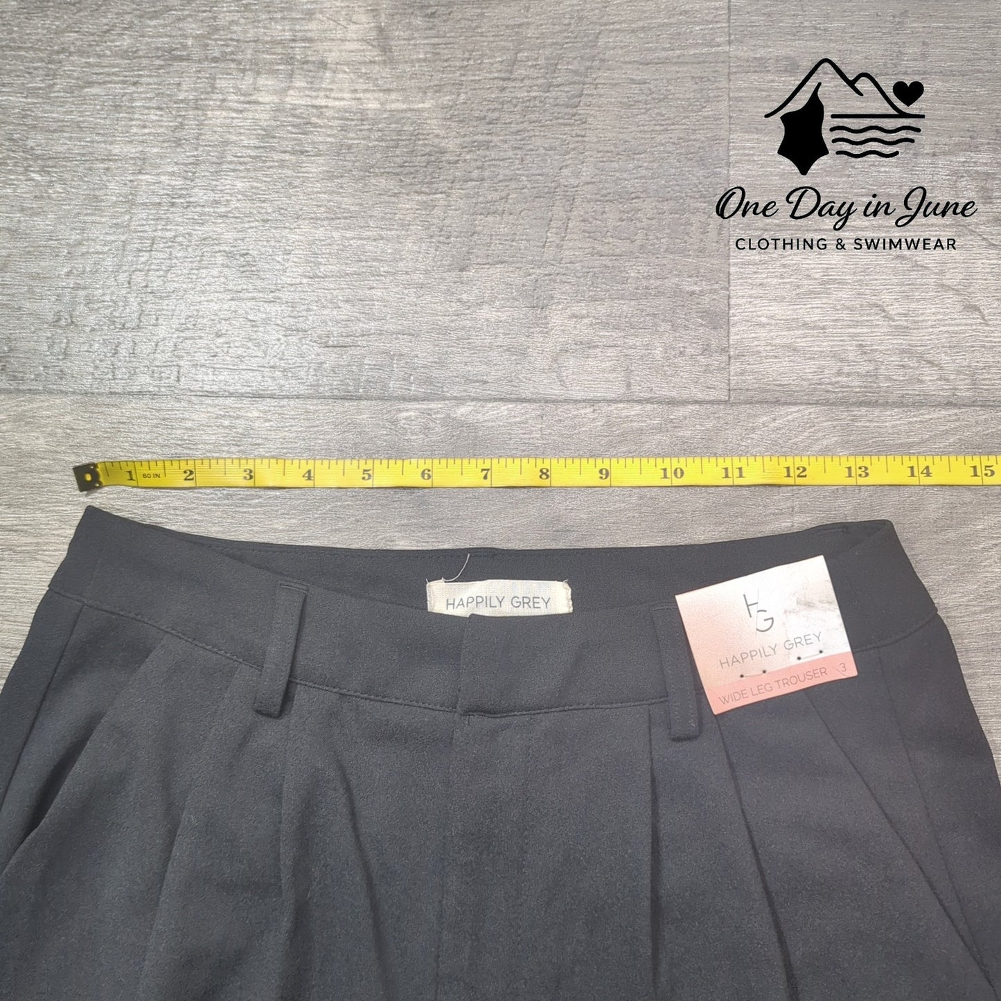 Happily Grey Juniors Wide Leg Trouser Pants Size 3